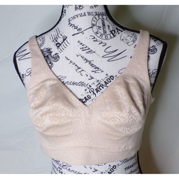🆕WACOAL Inside Job Full Unpadded Wireless Bra 38C Beige #852345 - Picture 4 of 7